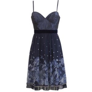 Rebecca Taylor navy blue cocktail dress, size 4